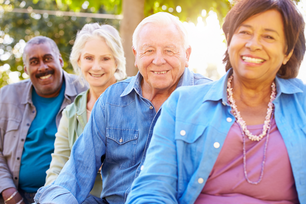 Happy residents receiving Nursing & Mental Health care at Enrogel Health.