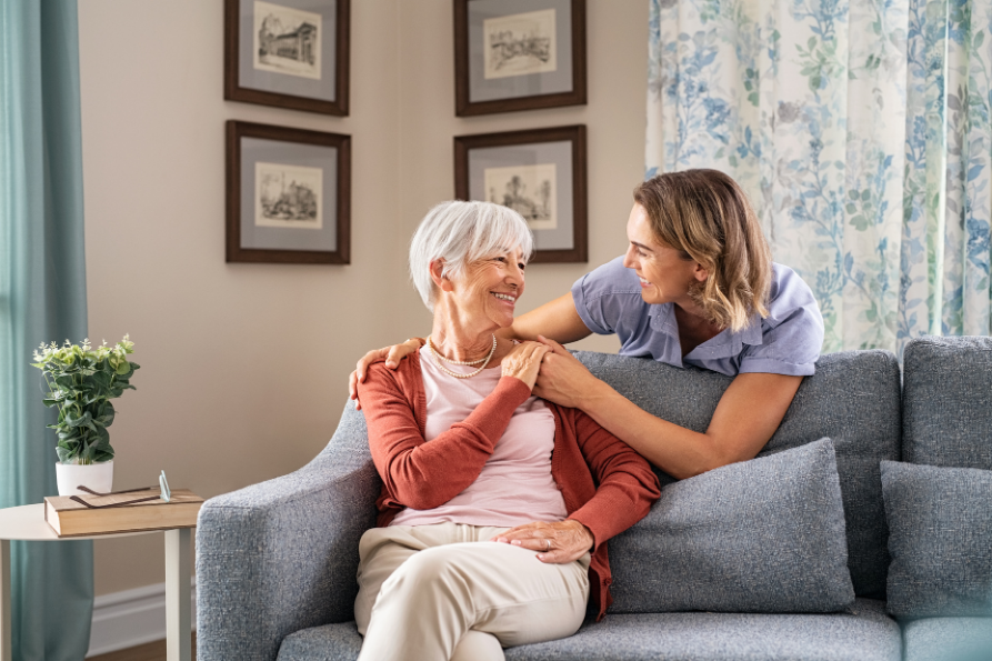 Care Suite Healthcare staff support their residents.